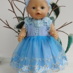 Платье для кукол беби борн.