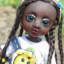 Авторская шарнирная кукла. Глория встречает весну