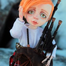 БЖД кукла "Вилли" 2 лица, 14 см, полиуретан, авторская БЖД кукла "Вилли" 2 лица, 14 см, полиуретан, авторская