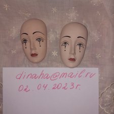 Фарфоровые лица для создания маротте