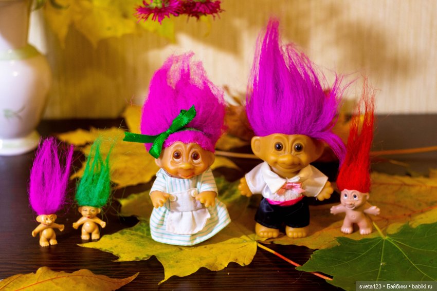 Мои любимые тролли | Бэйбики Мои любимые тролли — Игрушки Тролли (Trolls): винтажные Dam и Russ (фото 2)