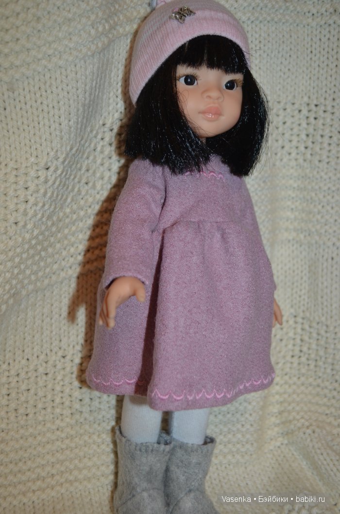 Зимний наряд для Паолки в серо-розовых тонах (фото 9)