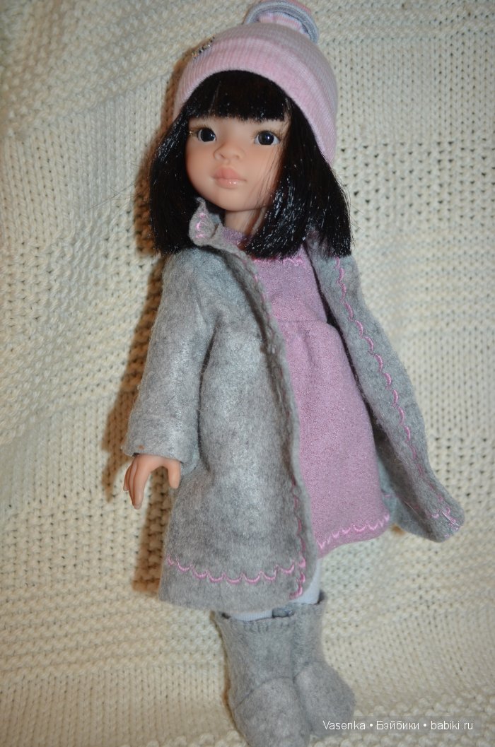 Зимний наряд для Паолки в серо-розовых тонах (фото 4)