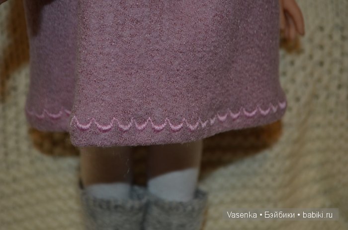 Зимний наряд для Паолки в серо-розовых тонах (фото 10)