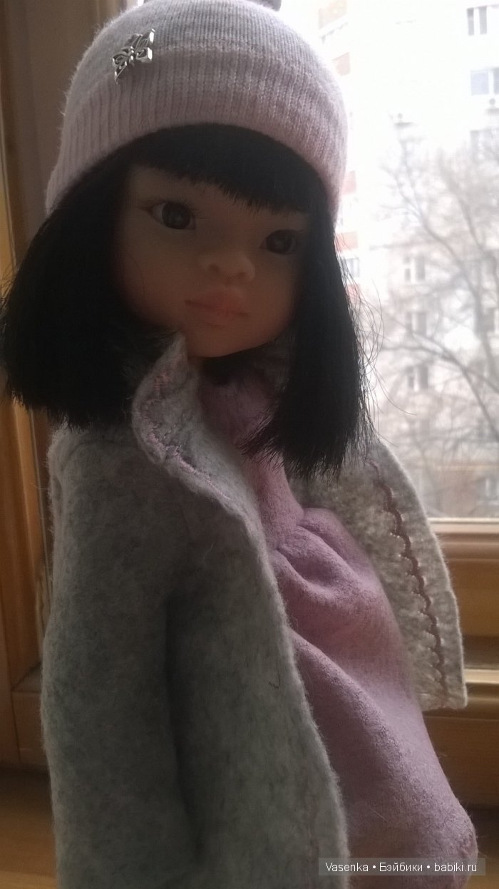 Зимний наряд для Паолки в серо-розовых тонах (фото 7)