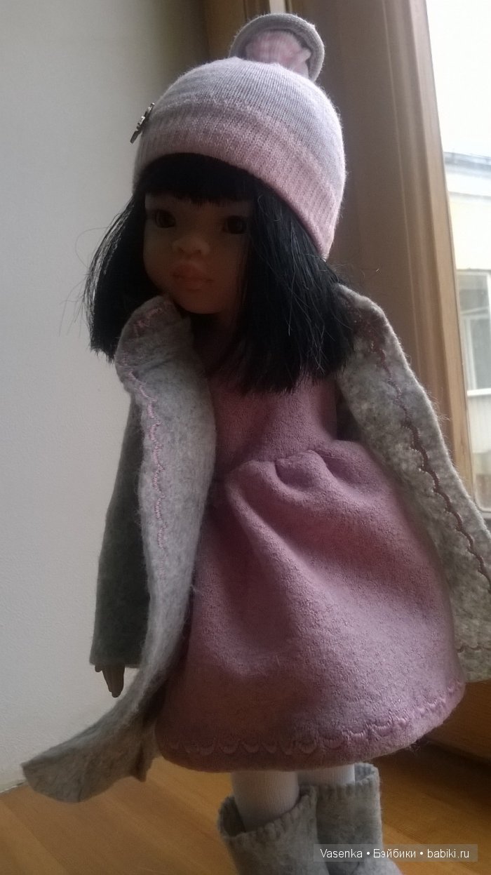 Зимний наряд для Паолки в серо-розовых тонах (фото 8)