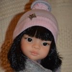 Зимний наряд для Паолки в серо-розовых тонах