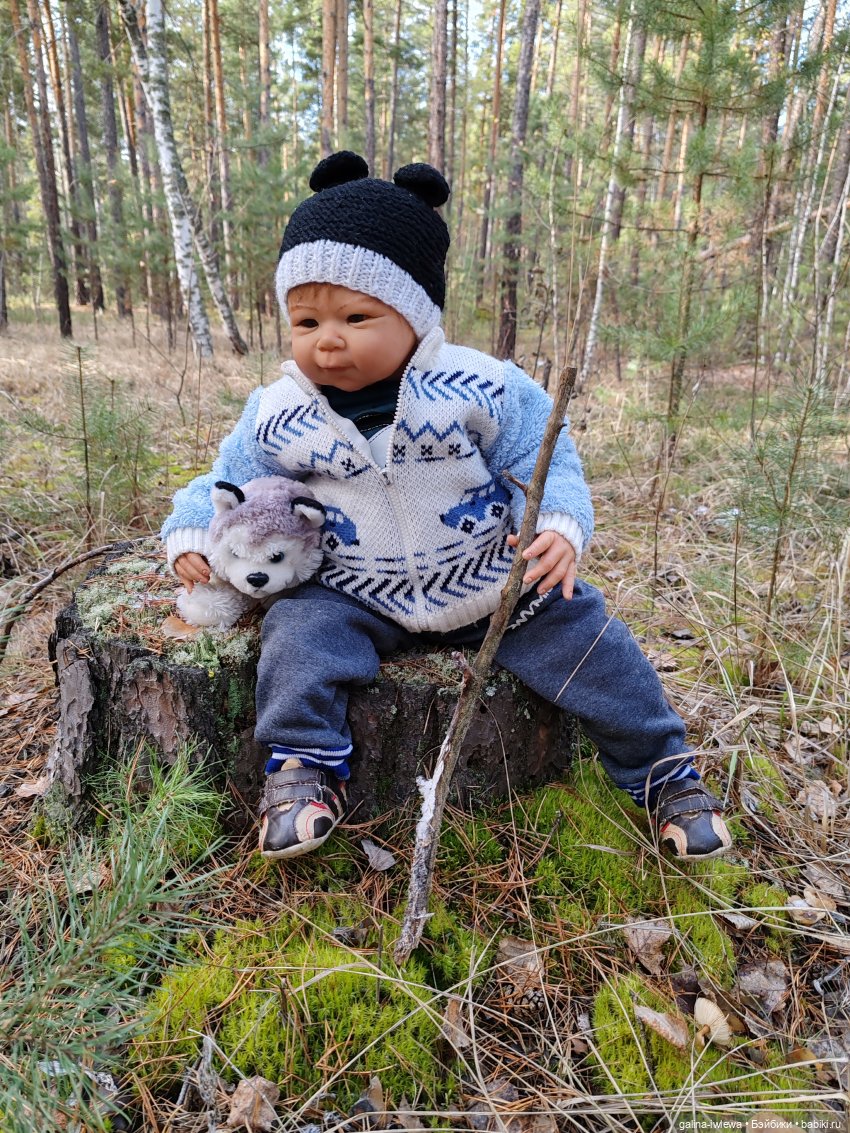 Осенняя прогулка Василя — Куклы Реборн (Reborn): домашние фото (фото 5)