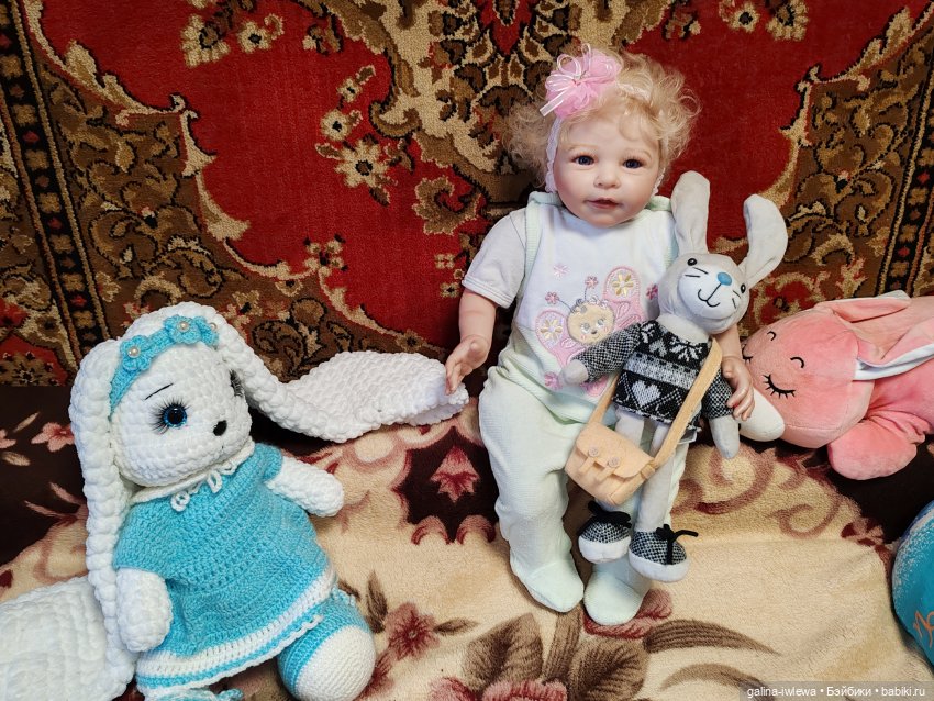 Олюшка и Зайки | Бэйбики Олюшка и Зайки — Куклы Реборн (Reborn): домашние фото (фото 5)