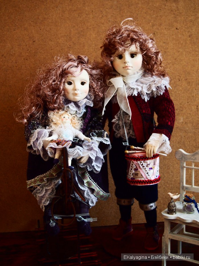 Анечка и Александр. Авторские куклы