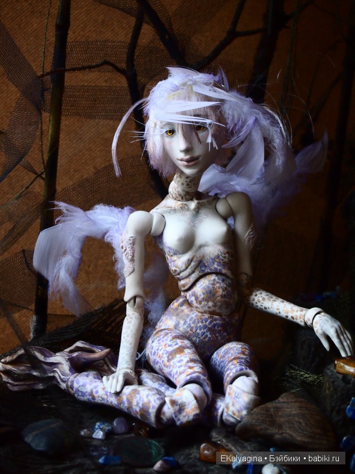 Рождение Хионии, законченный образ шарнирной куклы