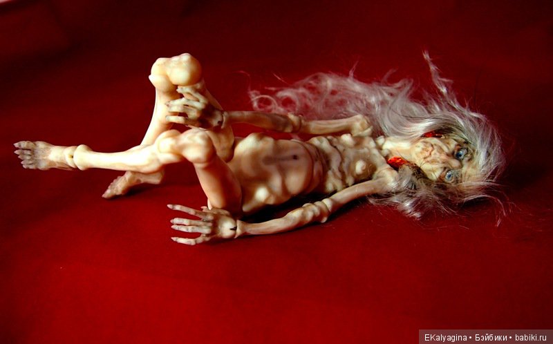 Ядвига, или баба Яга — Авторские шарнирные куклы своими руками: лепка (фото 7)