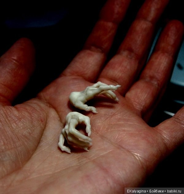 Ядвига, или баба Яга — Авторские шарнирные куклы своими руками: лепка (фото 10)