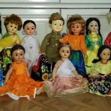 Ивановские куклы из прессованых опилок