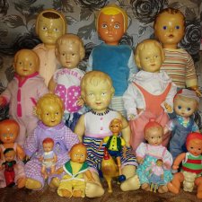 Мои пупсы СССР из целлулоида