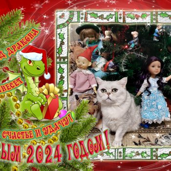 Новогодние кошки