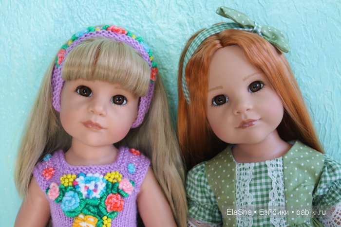 Все подружки по парам... Любимые куклы Готц старенькие и новенькие