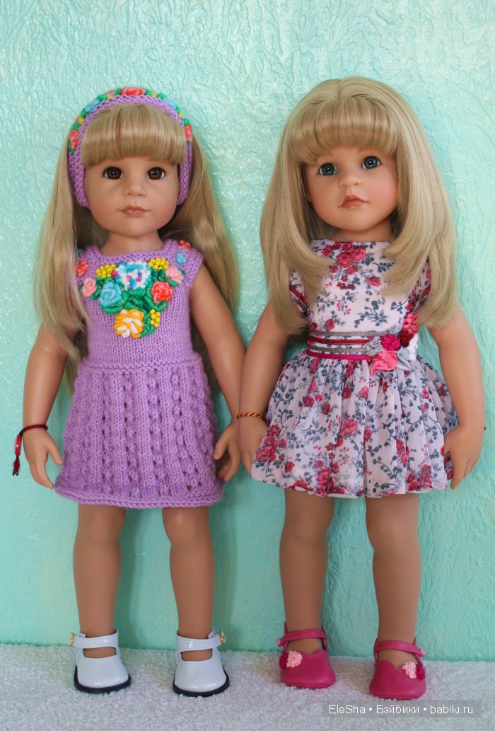 Все подружки по парам... Любимые куклы Готц старенькие и новенькие