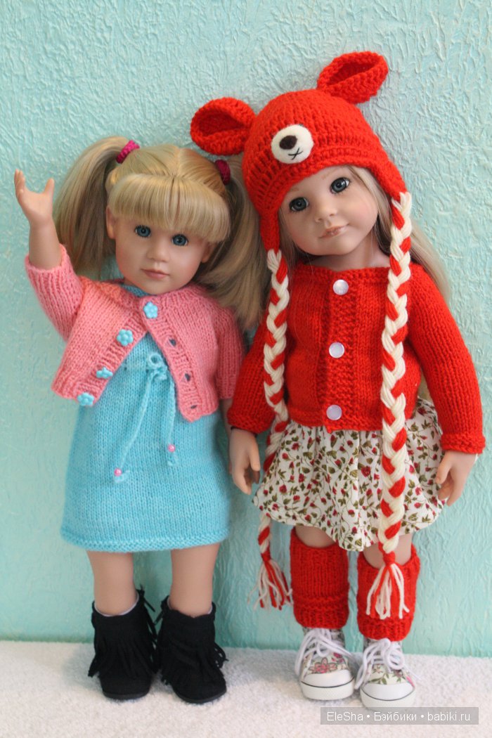 Все подружки по парам... Любимые куклы Готц старенькие и новенькие