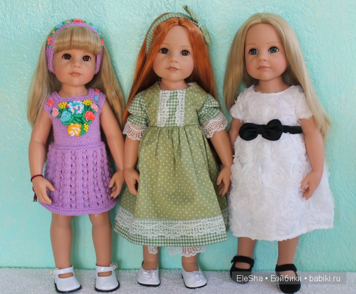 Все подружки по парам... Любимые куклы Готц старенькие и новенькие