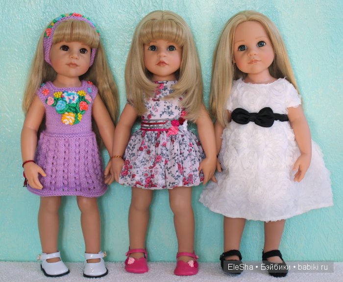 Все подружки по парам... Любимые куклы Готц старенькие и новенькие