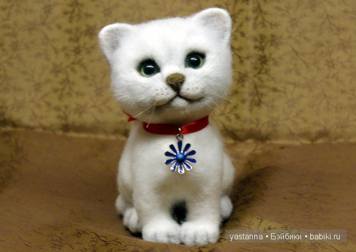 Котята Анны Ястрежембовской. Игрушки валянием из шерсти (фото 5)