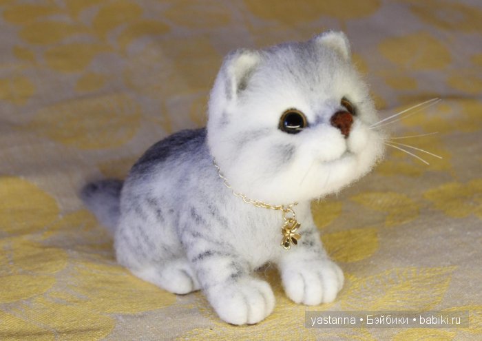 Котята Анны Ястрежембовской. Игрушки валянием из шерсти (фото 10)