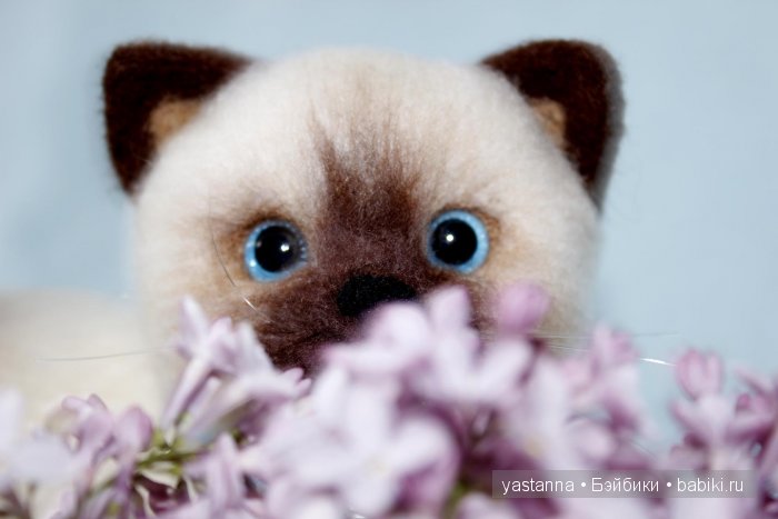 Котята Анны Ястрежембовской. Игрушки валянием из шерсти (фото 8)