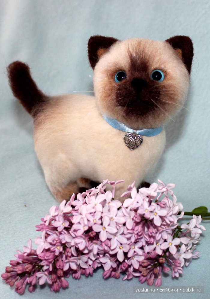 Котята Анны Ястрежембовской. Игрушки валянием из шерсти (фото 6)