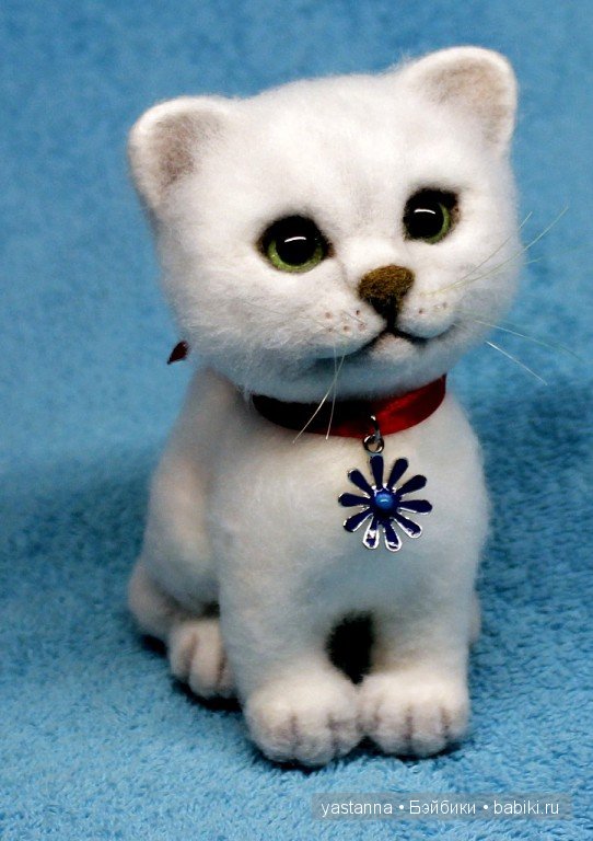 Котята Анны Ястрежембовской. Игрушки валянием из шерсти (фото 4)