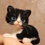 Авторские игрушки валянием. Котята