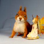 Белочка, которая верила в чудеса. Валяние из шерсти