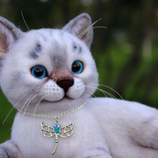 Котенок. Игрушки валянием из шерсти