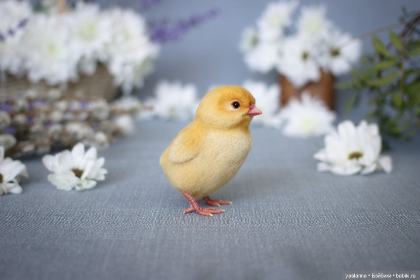 Ждём весну — Валяные игрушки из шерсти: сухое валяние (фото 7)