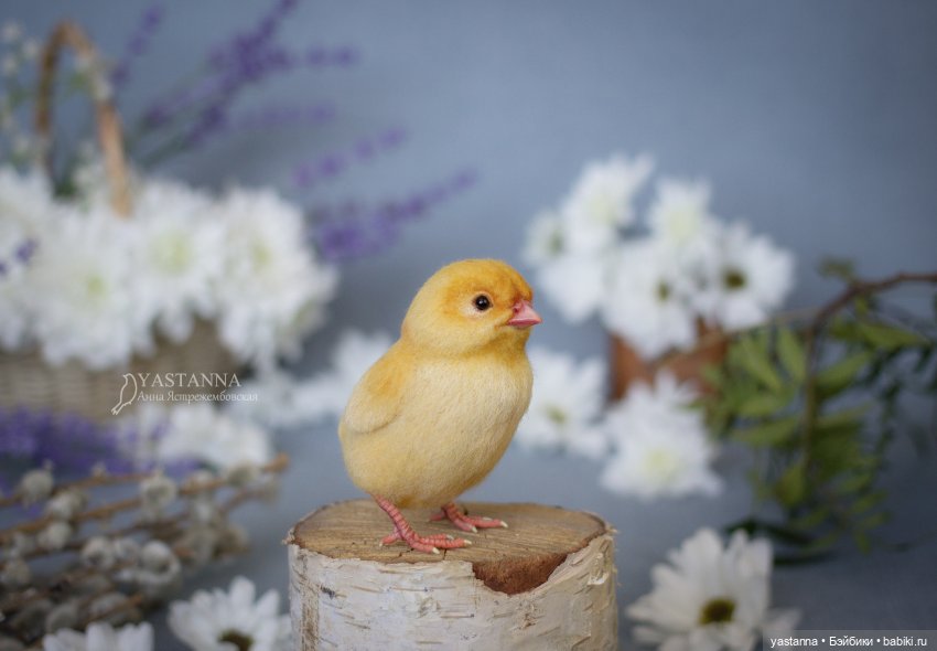 Ждём весну — Валяные игрушки из шерсти: сухое валяние (фото 8)