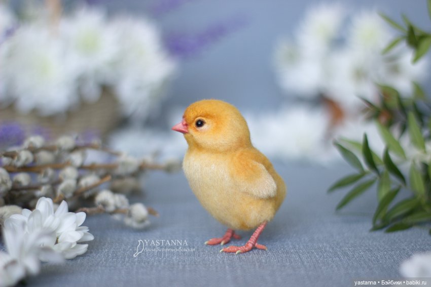 Ждём весну — Валяные игрушки из шерсти: сухое валяние (фото 3)