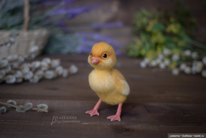 Ждём весну — Валяные игрушки из шерсти: сухое валяние