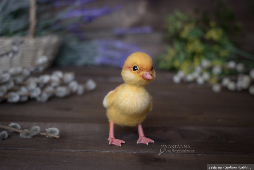 Ждём весну — Валяные игрушки из шерсти: сухое валяние