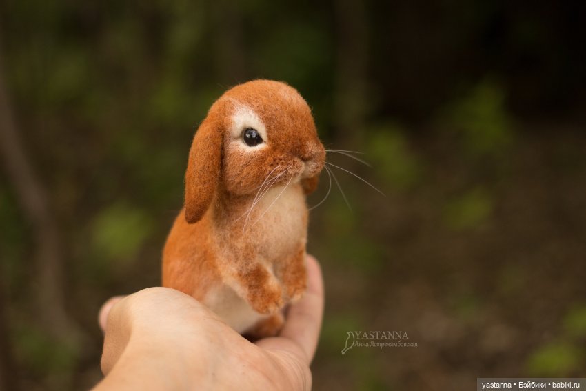 Апрельские зайцы — Валяные игрушки из шерсти: сухое валяние (фото 8)