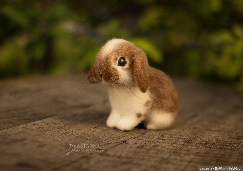 Апрельские зайцы — Валяные игрушки из шерсти: сухое валяние (фото 10)