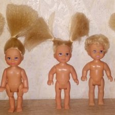 Маленькие куколки с дефектами, под реставрацию, для творчества