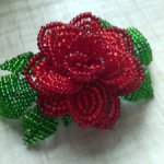 Заколка-брошь "Роза"