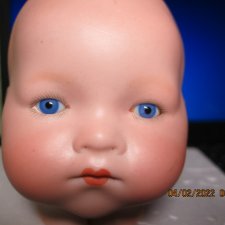 Антикварная пупсовая голова.+руки.