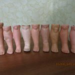Кукольные антикварные ноги,одиночные.,правые.