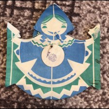 Бумажная гирлянда на елку