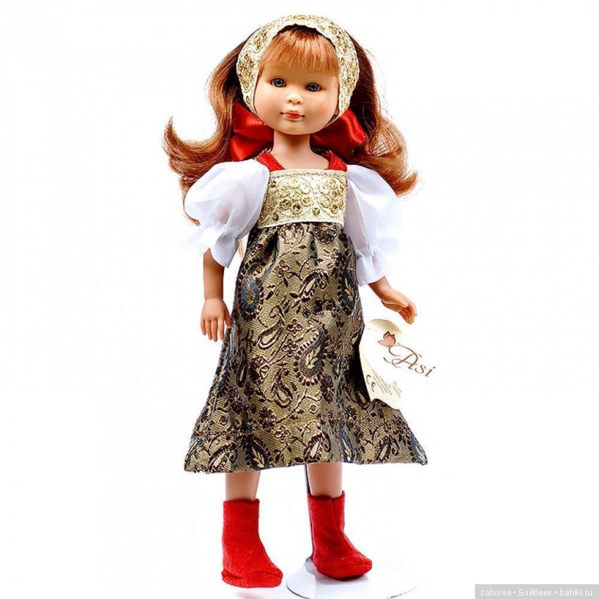 Современные фабричные куклы в русском национальном костюме
