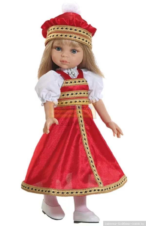 Современные фабричные куклы в русском национальном костюме