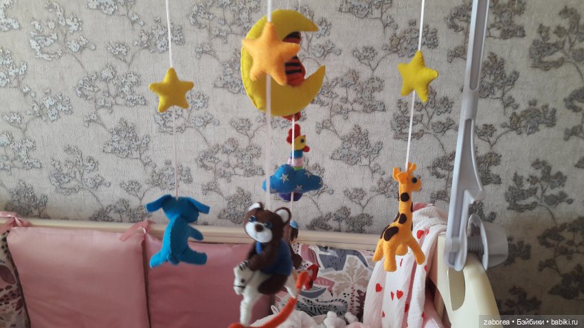 Игрушки из фетра для детского мобиля, часть 2