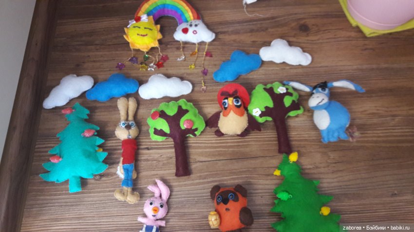 Игрушки из фетра для детского мобиля, часть 2 (фото 9)