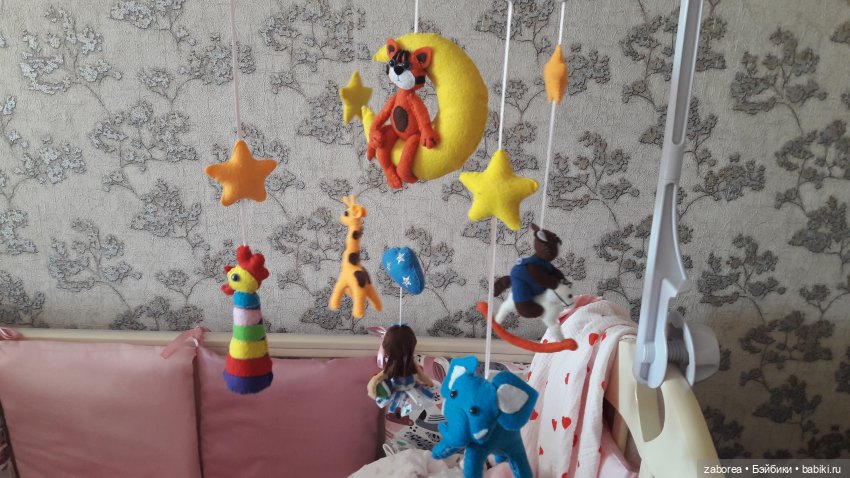 Игрушки из фетра для детского мобиля, часть 2